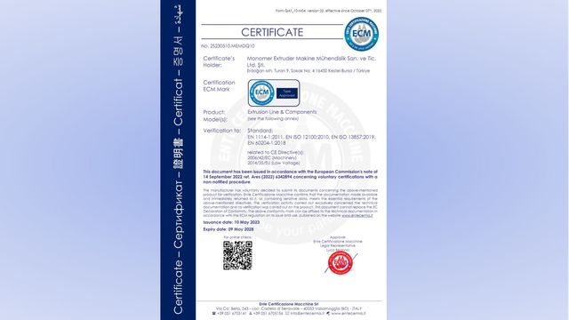 Наша компания получила сертификат CE